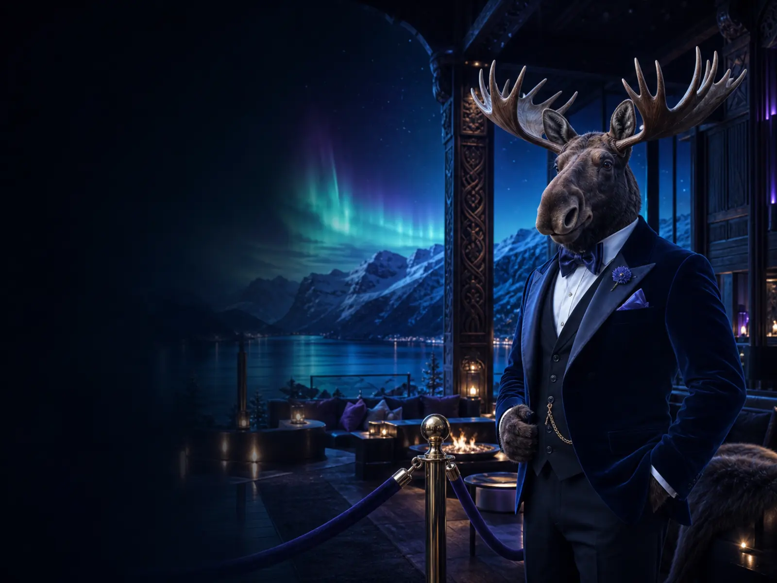 Norsk elg i VIP-loungen hos Bizzo Casino